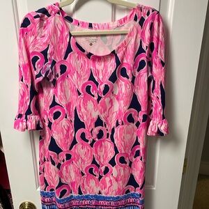 Lilly Pulitzer flamingo dress